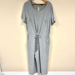 Tacera light grey jersey jumpsuit   Size 2X